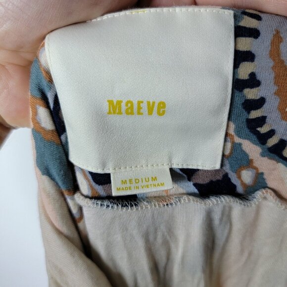 Maeve Anthropologie Medium Paisley Asymmetrical Multicolored‎ Flowy Skirt - Picture 4 of 5